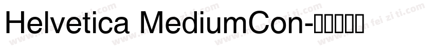 Helvetica MediumCon字体转换
